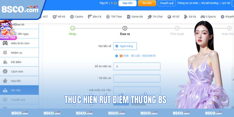 Cách rút điểm thưởng 8S chuẩn